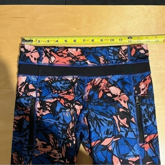 Lululemon Inspire Tight II Paint Storm Harbor Blue Multicolor Size 6 - Picture 10 of 13